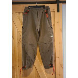 Ap Co Pants Mens 38x32 Brown Convertible Cargo Vtg Shorts Hike Trail Casual